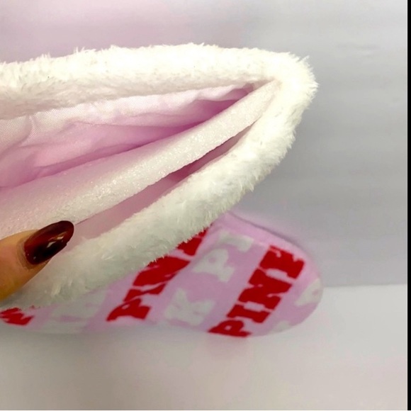 PINK Victoria’s Secret | Pink Soft Christmas Stocking | Holiday Sock | Festive - Picture 3 of 5